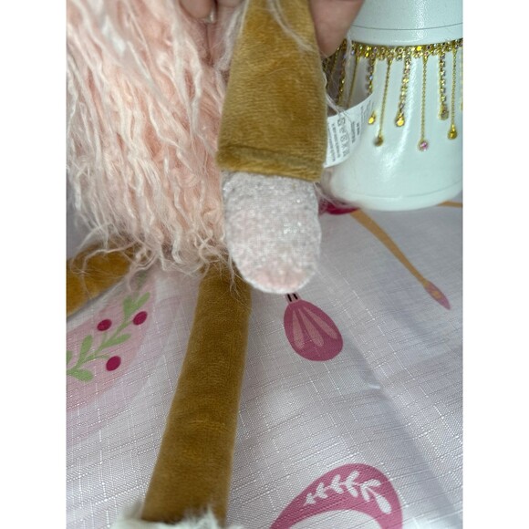 Plush Pink Reindeer Shelf Sitter - Picture 5 of 7